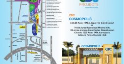 cbc cosmopolis open plots near pharmacity open plots near meerkhanpet, hyderabad