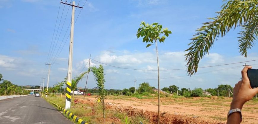 DTCP APPROVED OPEN PLOTS FOR SALE AT PHARMA CITY SAGAR HIGHWAY