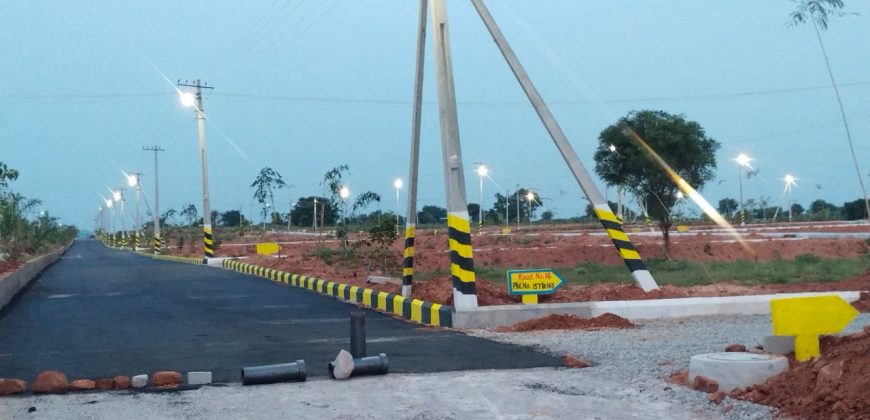 DTCP APPROVED OPEN PLOTS FOR SALE AT PHARMA CITY SAGAR HIGHWAY
