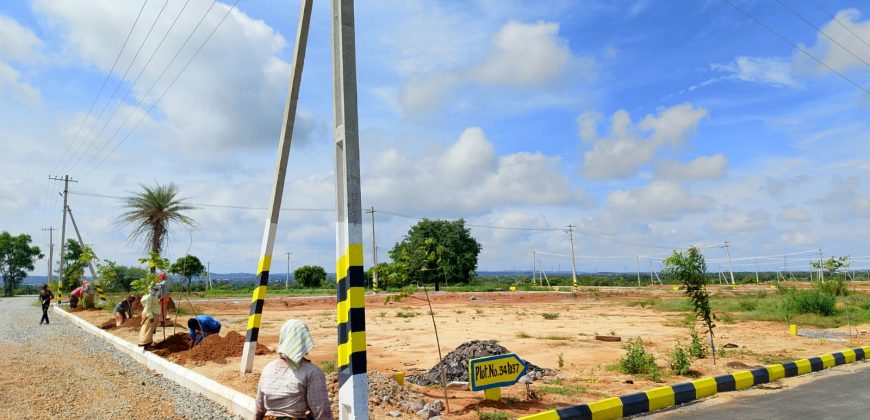 Open plots for sale in Hyderabad – Sagar highway near to Ibrahimatnam and Foxconn company