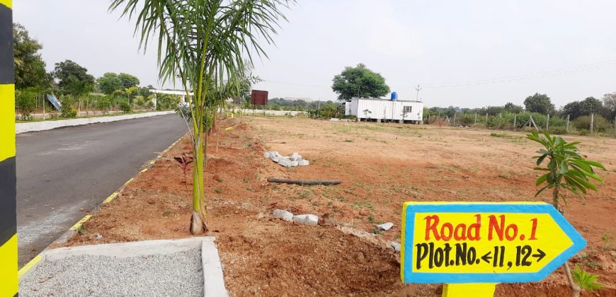 DTCP & RERA Approved open plots for sale at Yacharam – Sagar highway – Hyderabad near to FOXCONN – 9701498367