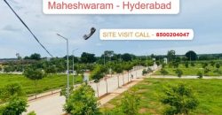 Open Plots with Bank loan @ Maheshwaram Town – near Srisailam highway 🛣️ Hyderabad & ORR and behind to E – City – 8500204047