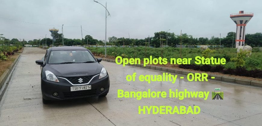 Open plots for sale In Golluru#PeddaGolconda – Near to statue of equality – 8500204047