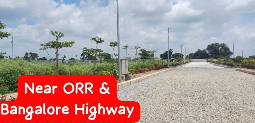 HMDA AApproved plots for sale In Golluru – Statue of equality – Pedda Golkonda – 8500204047