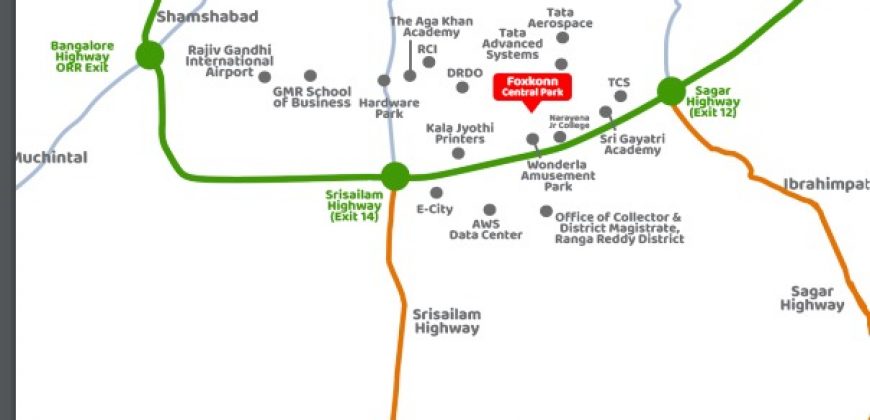 Open plots for sale In Kongarakalan # Adibatla(Behind Wonderla) – Inside ORR – 8500204047