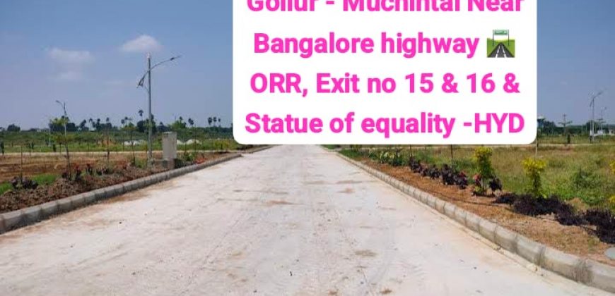 Plots in Gollur | Plots in Muchinthal | Plots in Hyderabad – Bangalore highway #Henleywoods