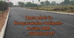 HMDA Premium HMDA Approved Open plots for sale In Kongarakalan #Adibatla(Behind Wonderla) – Inside ORR- HYD – 8500204047
