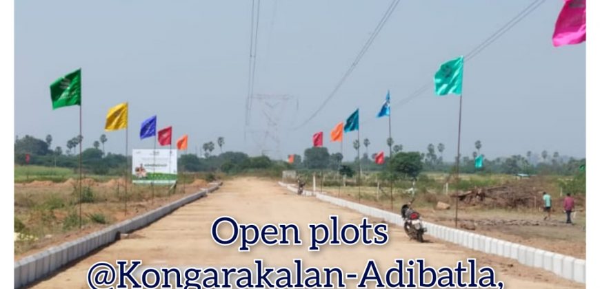 Premium HMDA Approved plots for sale In Kongarakalan – Adibatla(Behind Wonderla) – Inside ORR – 8500204047