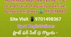 Plots in Gollur | Plots in Muchinthal | Plots in Hyderabad – Bangalore highway #Henleywoods #Vasudaikahenleywoods