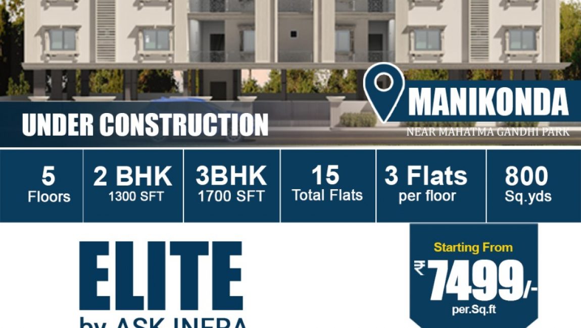ELITE– Luxury 2BHK& 3BHK Flats in Prime Location @Narsingi.