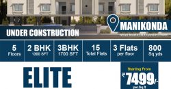 ELITE– Luxury 2BHK& 3BHK Flats in Prime Location @Narsingi.