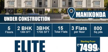 ELITE– Luxury 2BHK& 3BHK Flats in Prime Location @Narsingi.