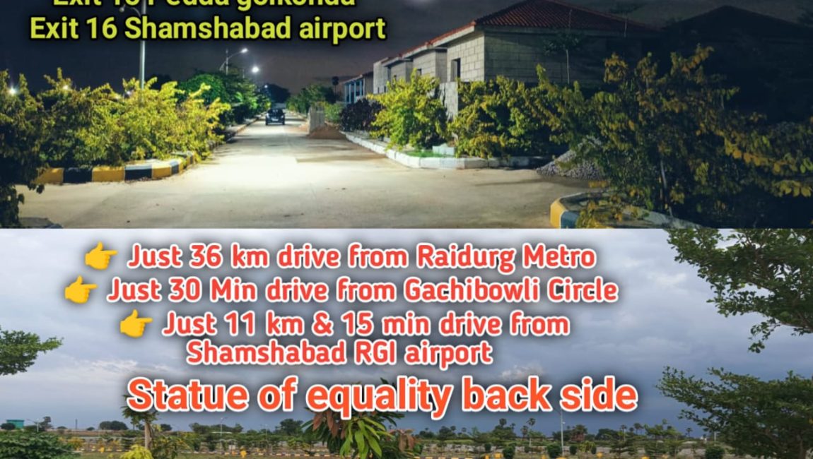 HMDA RERA approved open villa plots @Gollor Muchinthal near Shamshabad airport 9701498367