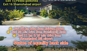 HMDA RERA approved open villa plots @Gollor Muchinthal near Shamshabad airport 9701498367