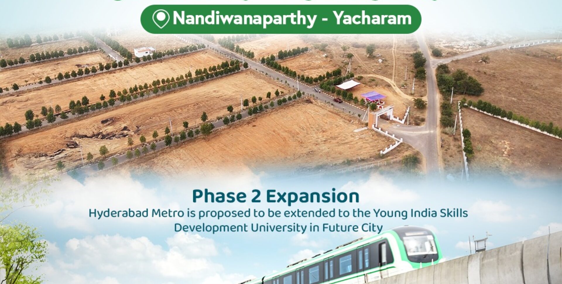 DTCP & RERA APPROVED OPEN PLOTS IN FUTURE CITY @ 9392311420